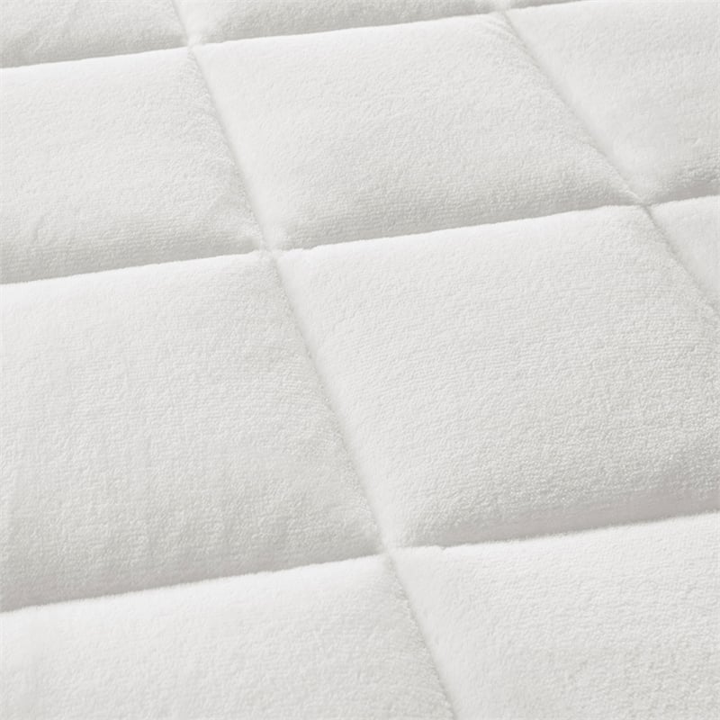 Pemberly Row Overfilled Plush Down Alternative Waterproof Mattress Pad
