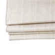 Pemberly Row Basketweave Room Darkening Cordless Roman Shade in Ivory