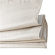 Pemberly Row Basketweave Room Darkening Cordless Roman Shade in Ivory