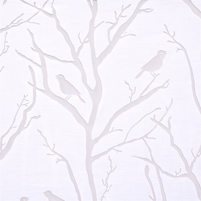 Pemberly Row Grommet Top Sheer Bird on Branches Burnout Window Curtain
