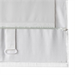 Pemberly Row Basketweave Room Darkening Cordless Roman Shade in White