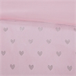 Pemberly Row Metallic Printed Plush Comforter Set in Pink and Silver
