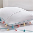Pemberly Row Tassel Comforter Set with Heart Shaped Throw Pillow in White