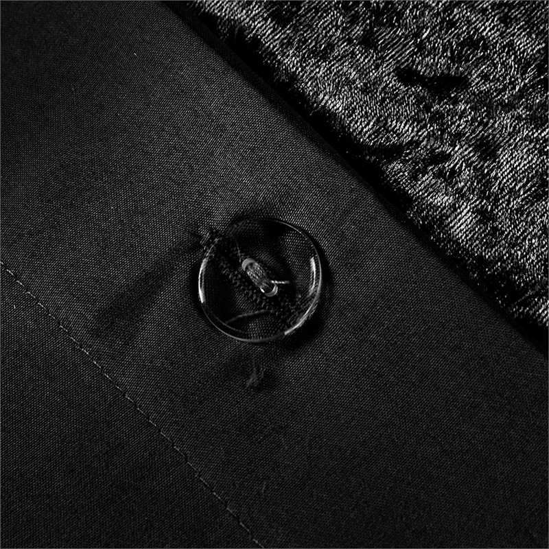 Pemberly Row Modern / Contemporary Velvet Duvet Cover Set in Black