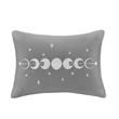 Pemberly Row Modern / Contemporary Velvet Comforter Set in Gray