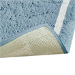 Pemberly Row Contemporary Cotton Tufted Bath Rug 24x40 in Blue