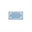 Pemberly Row Contemporary Cotton Tufted Bath Rug 24x40 in Blue