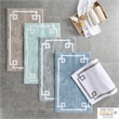 Pemberly Row Contemporary Cotton Tufted Bath Rug 24x40 in Blue