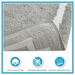 Pemberly Row Contemporary Cotton Tufted Bath Rug 24x40 in Blue