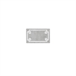Pemberly Row Contemporary Cotton Tufted Bath Rug 24x40 in Gray