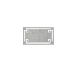 Pemberly Row Contemporary Cotton Tufted Bath Rug 24x40 in Gray