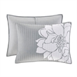 Pemberly Row 6-Piece Cotton Quilt Set with Throw Pillows in Gray/Blush