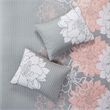 Pemberly Row 6-Piece Cotton Quilt Set with Throw Pillows in Gray/Blush