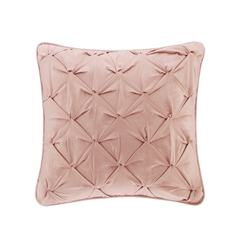 Pemberly Row 6 Piece Cotton Quilt Set with Throw Pillows in Blush King/Cal King