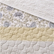 Pemberly Row 6 Piece Cotton Quilt Set with Throw Pillows in Yellow King/Cal