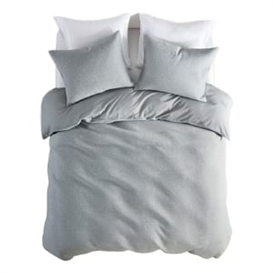 Pemberly Row 3 Piece Duvet Set in Heathered Gray King/Cal King