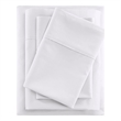 Pemberly Row 600 Thread Count Cooling Cotton Blend 4 PC Sheet Set in White Full