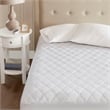 Pemberly Row Microfiber Heated Mattress Pad with 3M in White Cal King