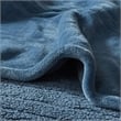 Pemberly Row Heated Microlight to Berber Blanket in Blue Queen
