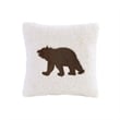 Pemberly Row Plush Sherpa Down Alternative Comforter Set-Brown/Ivory Full/Queen
