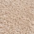 Pemberly Row Super Soft Polyester Shag Area Rug in Cream 5x7'