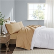 Pemberly Row 600 Thread Count Cotton Sheet King Set in Gold