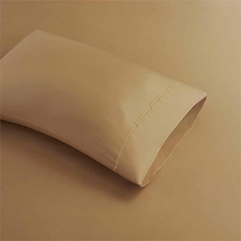 Pemberly Row 600 Thread Count Cotton Sheet King Set in Gold