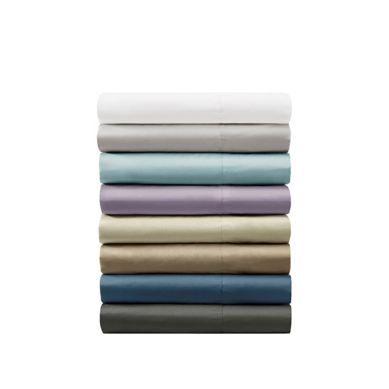 Pemberly Row 800 Thread Count Cotton Blend Sheet Set in White Cal King