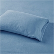 Pemberly Row Contemporary Micro Fleece Sheet Cal King Set in Blue