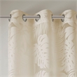 Pemberly Row Palm Leaf Burnout Window Sheer in Natural 50x95