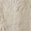Pemberly Row Palm Leaf Burnout Window Sheer in Natural 50x95