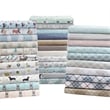 Pemberly Row Flannel Printed Sheet Set in Seafoam Llama Full