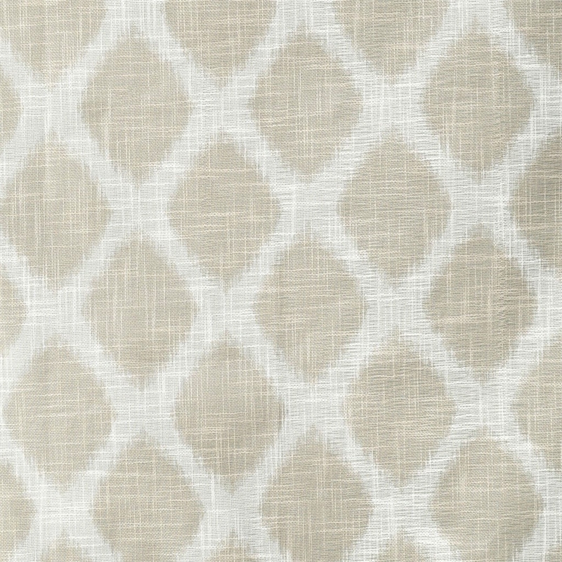 Pemberly Row Contemporary Printed Ikat Blackout Panel in Taupe