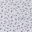 Pemberly Row Contemporary Cotton Flannel Printed Sheet Set in Blue/White