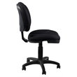 Pemberly Row Comfort Task Chair Fabric Padded 18-22 Inches Height Black