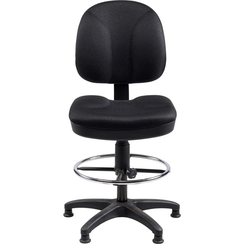 Pemberly Row Contemporary Comfort Task Stool 24.5