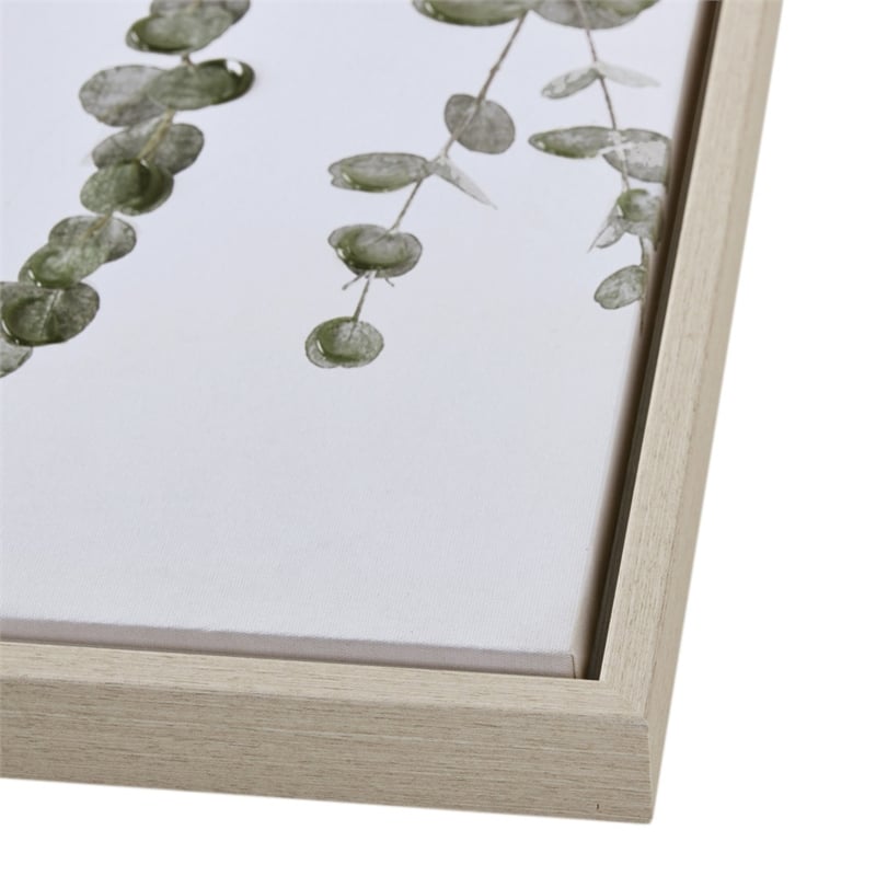 Pemberly Row 2-Piece Polystyrene & Wood Wall Decor Set in Green