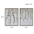 Pemberly Row 2-Piece Polystyrene & Wood Wall Decor Set in Green