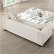 Pemberly Row 2-PC Living Room Furniture Velvet Fabric Sofa+Armchair Set-Beige