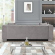 Pemberly Row 3-PC Living Room Furniture Velvet Sofa+2-Armchairs Set-Light Gray