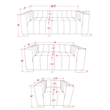 Pemberly Row 3-PC Living Room Furniture Velvet Sofa+Loveseat+Armchair Set-Gray