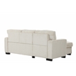Pemberly Row Reversible Storage Chaise Sleeper Corduroy Fabric Sofa - Beige