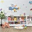 Pemberly Row Contemporary Kids 2-Shelf Wood Bookcase 5-Cube in White
