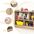 Pemberly Row Contemporary Kids 2-Shelf Wood Bookcase 5-Cube in Natural