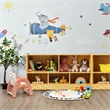 Pemberly Row Contemporary Kids 2-Shelf Wood Bookcase 5-Cube in Beige