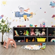 Pemberly Row Contemporary Kids 2-Shelf Wood Bookcase 5-Cube in Gray