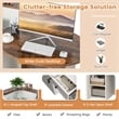 Pemberly Row Front Reception Counter Desk Checkout Office Desk in Brown