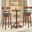 Pemberly Row Set of 2 BarStool 30.5'' Swivel Pub Height Dining Chair