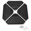Pemberly Row 4PCS Cantilever Offset Umbrella Base Weight Sand Black