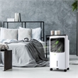 Pemberly Row Portable Cooler Fan Filter Humidify Anion W/ Remote Control - White